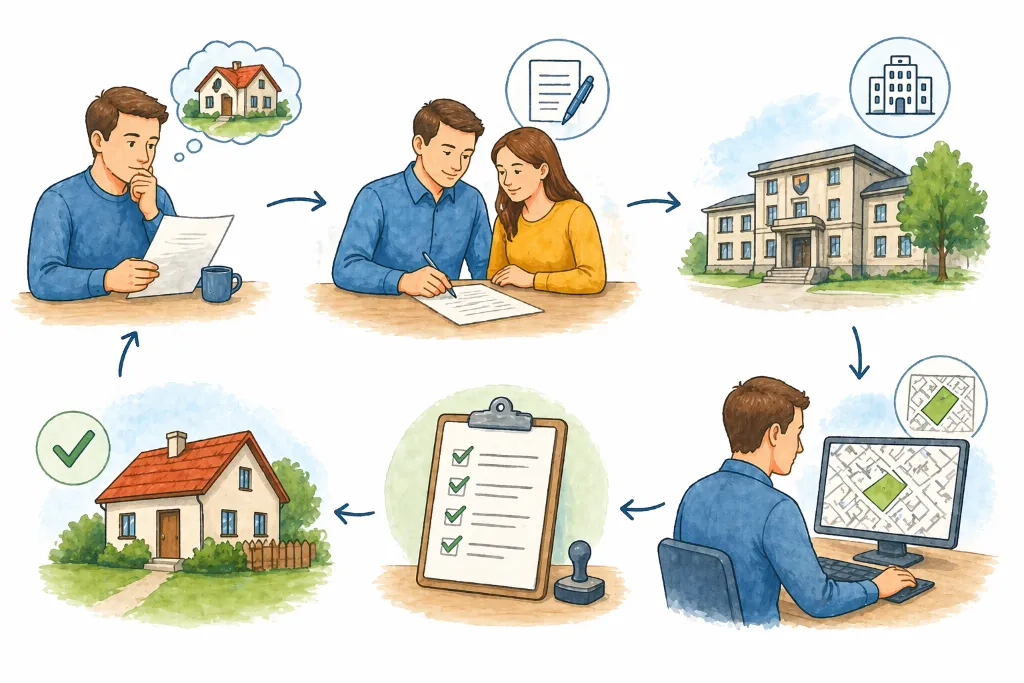 Property transfer in the land registry: Step by step